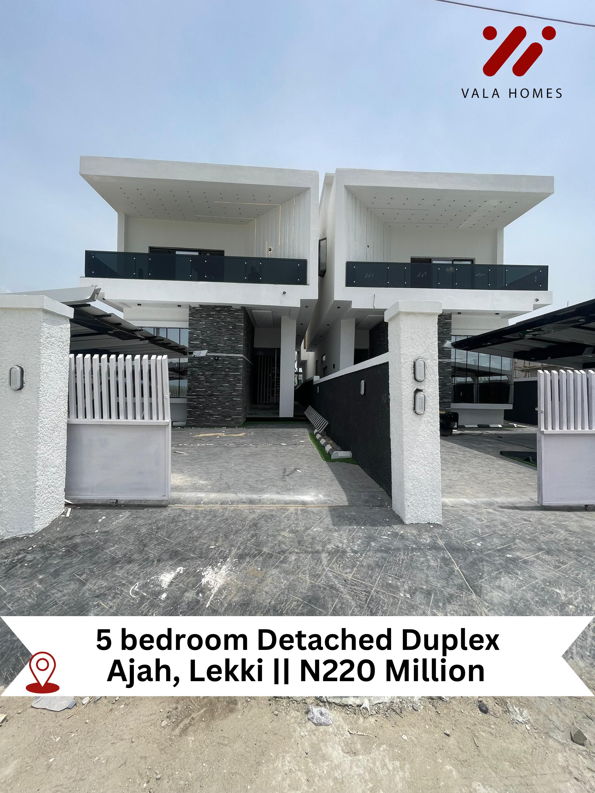 5 Bedroom Duplex Ref AJ001 Ajah, Lekki