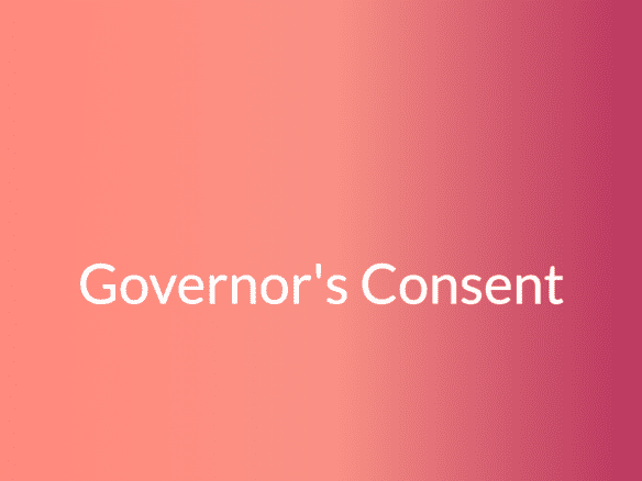 Governor's consent - vala homes ltd