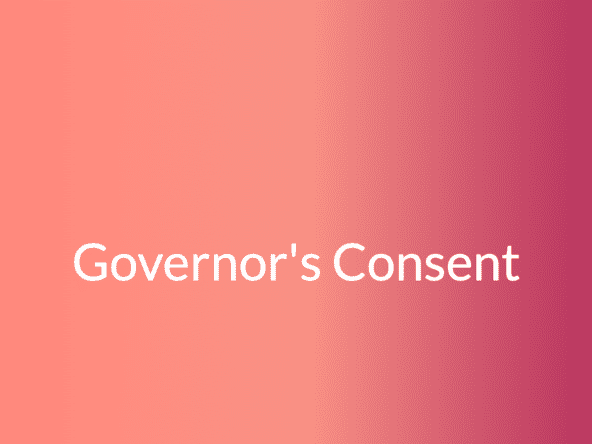 Governor's Consent - Vala Homes Ltd