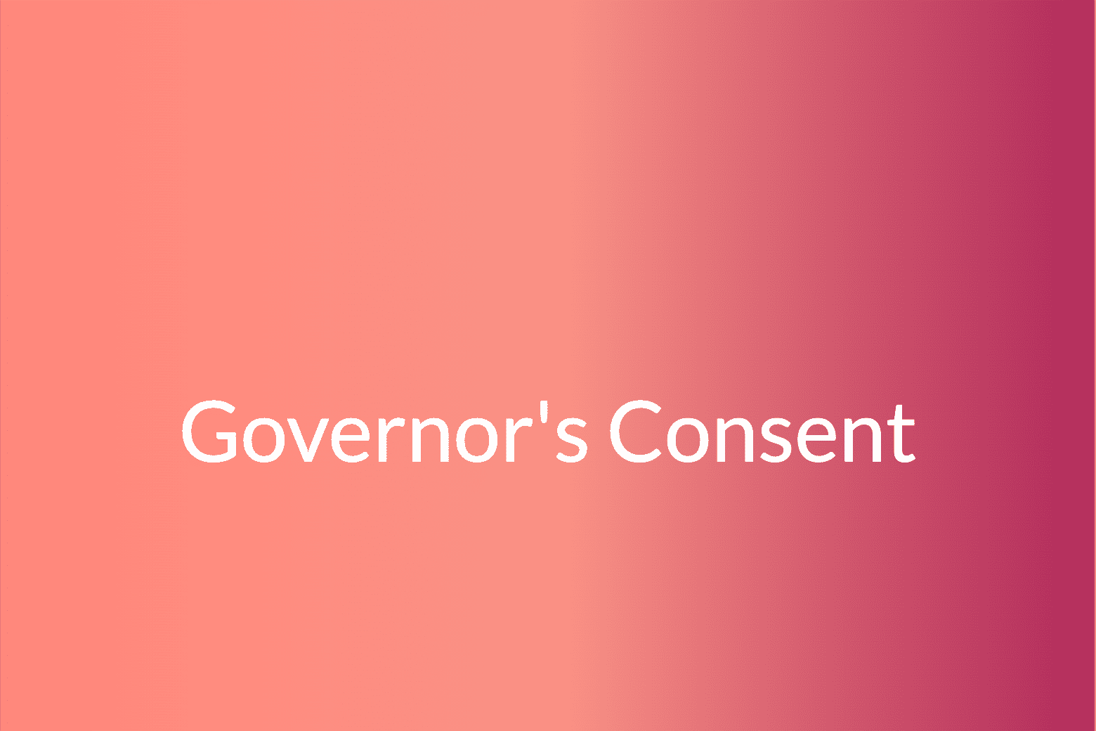 Governor's Consent - Vala Homes Ltd