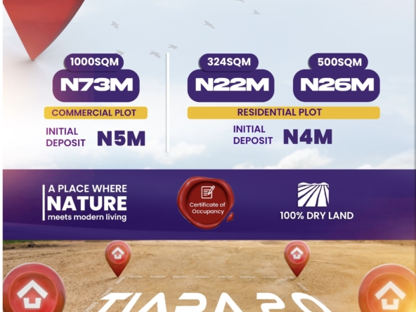 Get a land today at tiara 2. 0 estate