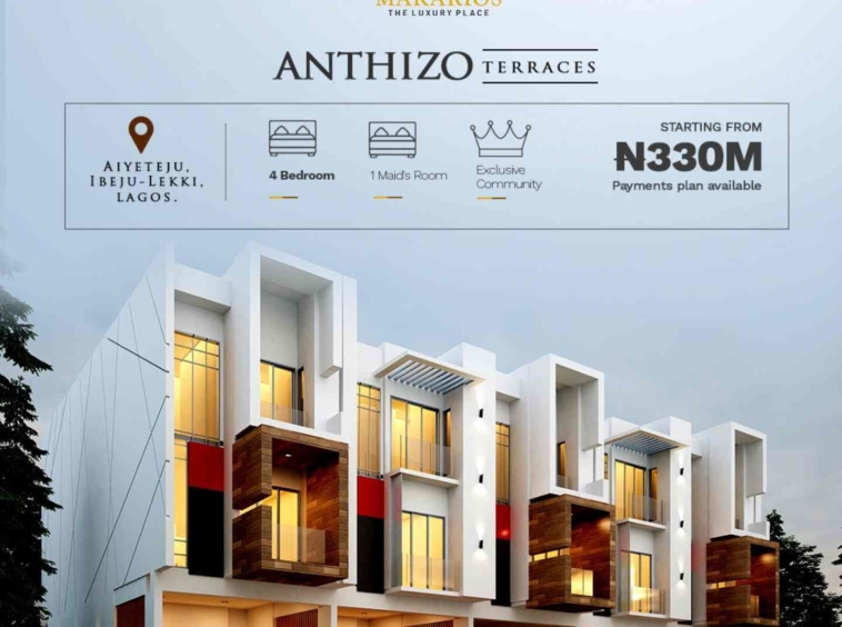 Four bedroom terraced duplex (ibejulekki4btd01)